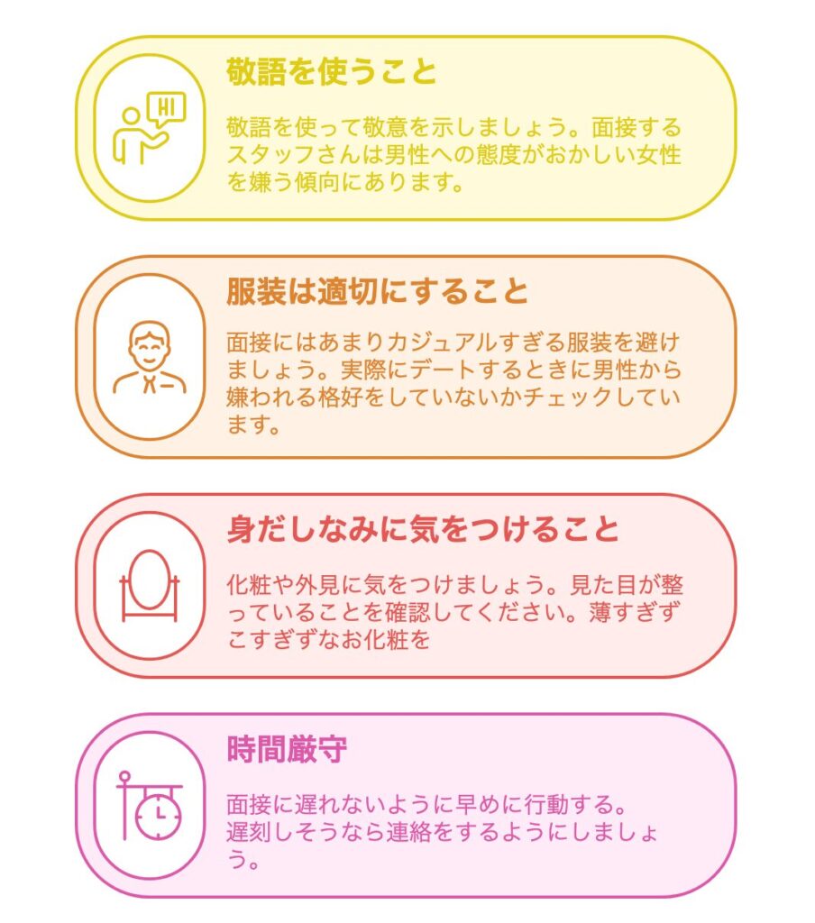 面接のポイント